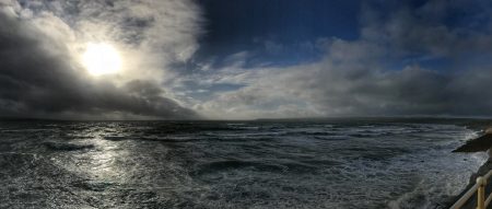 Stormy coast in Ireland.